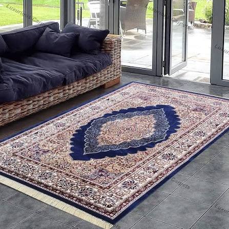 Beige Vintage Medallion Carpet