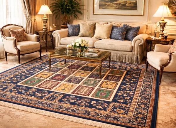 Beige Vintage Medallion Carpet